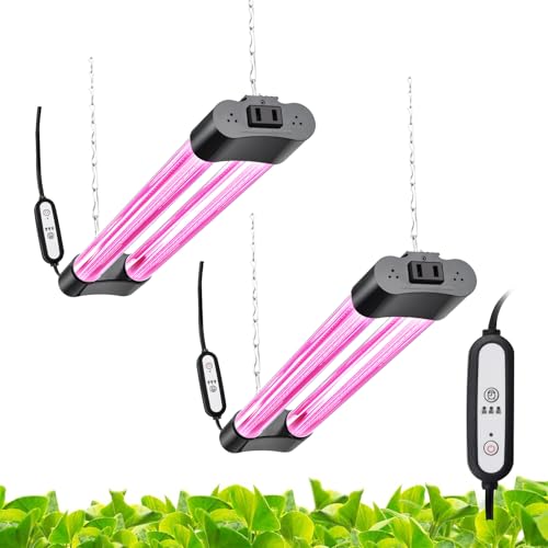 Hlite 16inch 2 Pack LED Grow Lights - Linkable Grow Lights for Indoor Plants